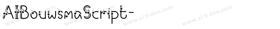 AIBouwsmaScript字体转换