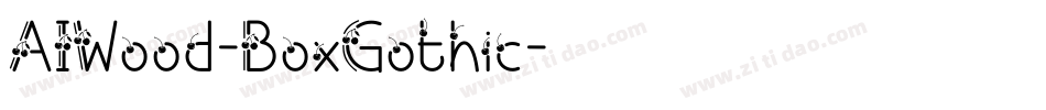 AIWood-BoxGothic字体转换