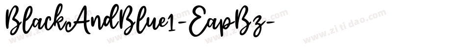 BlackAndBlue1-EapBz字体转换