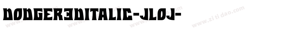 Dodger3DItalic-JLoj字体转换