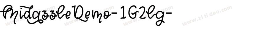 MidazzleDemo-1G2lg字体转换