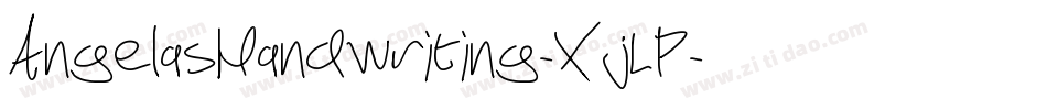 AngelasHandwriting-XjLP字体转换