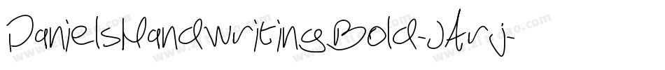 DanielsHandwritingBold-JArj字体转换