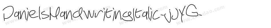 DanielsHandwritingItalic-jJYG字体转换