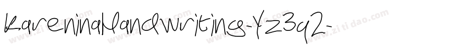 KareninaHandwriting-Yz3q2字体转换