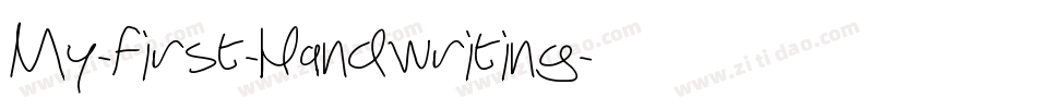 My-first-Handwriting字体转换