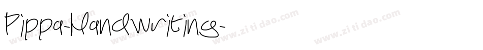 Pippa-Handwriting字体转换