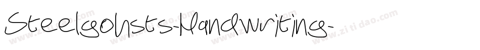Steelgohsts-Handwriting字体转换