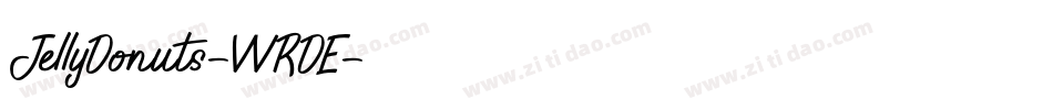 JellyDonuts-WRDE字体转换