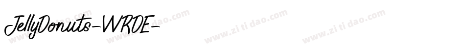 JellyDonuts-WRDE字体转换