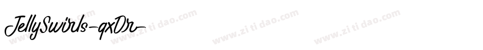 JellySwirls-qxDr字体转换