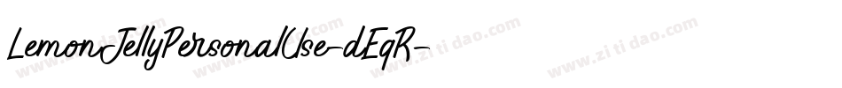 LemonJellyPersonalUse-dEqR字体转换
