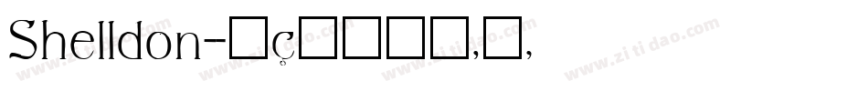 Shelldon字体转换