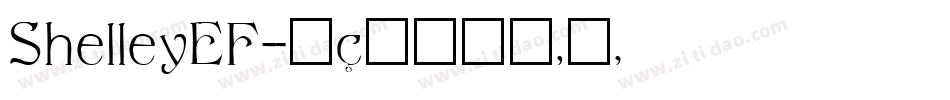 ShelleyEF字体转换
