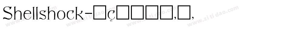 Shellshock字体转换