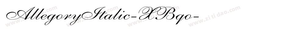 AllegoryItalic-XBqo字体转换