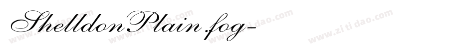 ShelldonPlain.fog字体转换
