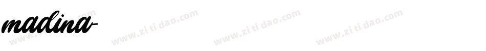 madina字体转换