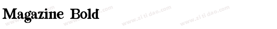 Magazine-Bold字体转换