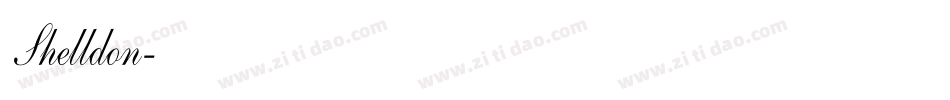 Shelldon字体转换
