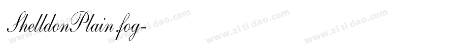 ShelldonPlain.fog字体转换