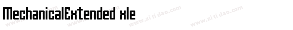 MechanicalExtended-xle0字体转换
