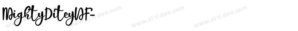 MightyDiteyNF字体转换