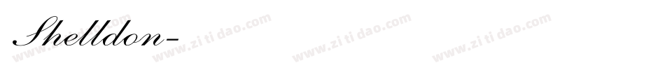 Shelldon字体转换