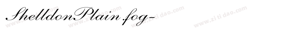 ShelldonPlain.fog字体转换