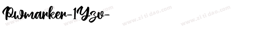 Pwmarker-1Yzv字体转换 Pwmarker-1Yzv字体转换