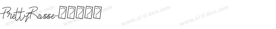 PrettyRosse字体转换