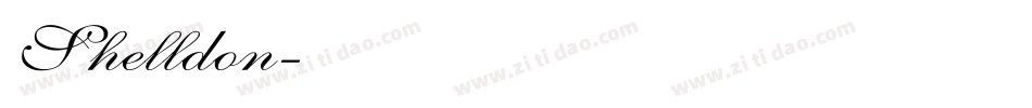 Shelldon字体转换
