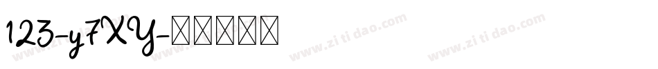 123-y7XY字体转换