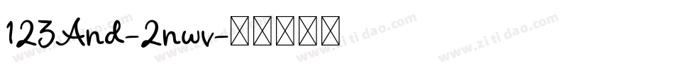 123And-2nwv字体转换