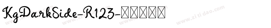 KgDarkSide-R123字体转换
