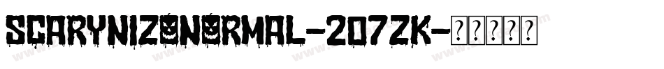 ScarynizoNormal-2O7ZK字体转换