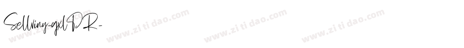 Sellviny-gxlDR字体转换