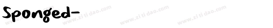 Sponged字体转换