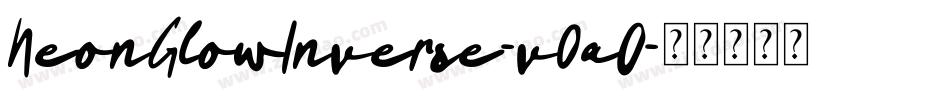 NeonGlowInverse-v0aO字体转换