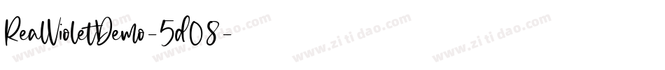 RealVioletDemo-5d08字体转换
