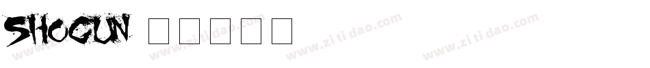 Shogun字体转换