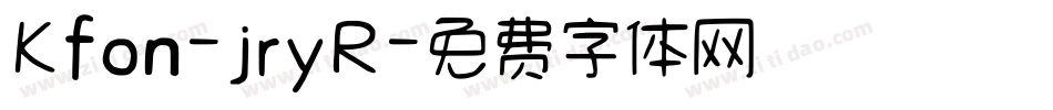 Kfon-jryR字体转换