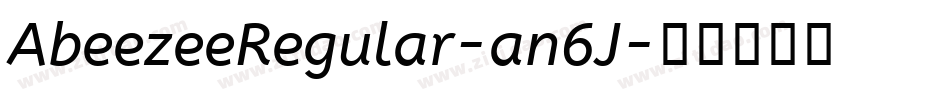 AbeezeeRegular-an6J字体转换