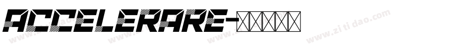 ACCELERARE字体转换