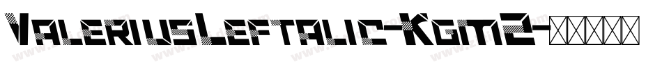 ValeriusLeftalic-KgmZ字体转换