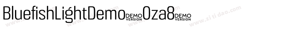 BluefishLightDemo-Oza8字体转换