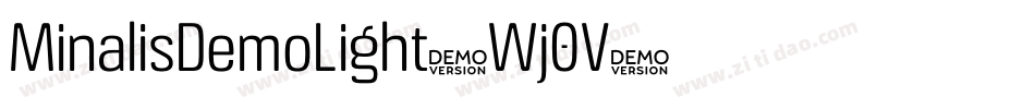 MinalisDemoLight-Wj0V字体转换