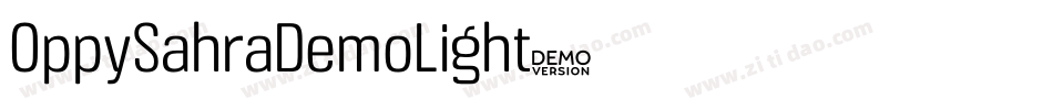 OppySahraDemoLight字体转换