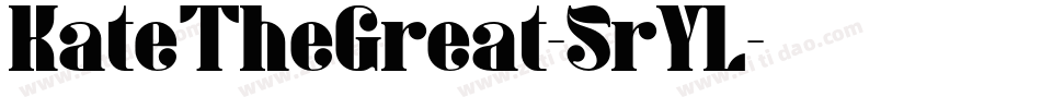 KateTheGreat-5rYL字体转换