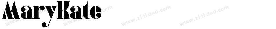 MaryKate字体转换